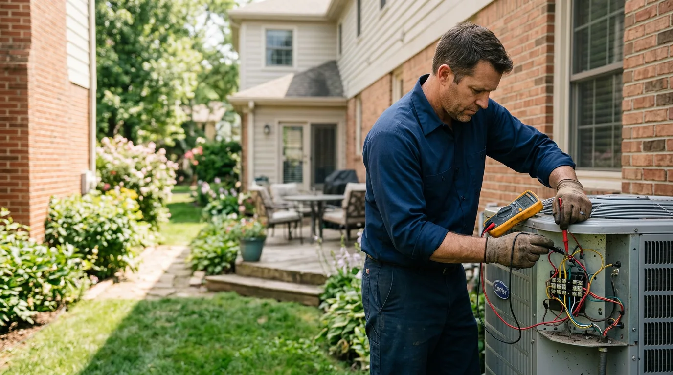 HVAC technician working near Alva, WY